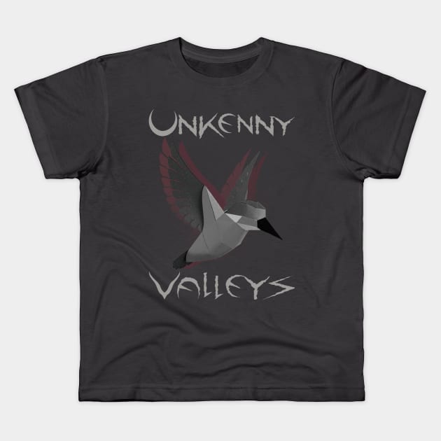 Unkenny Valleys - Origami Bird Kids T-Shirt by UNKENNY VALLEYS